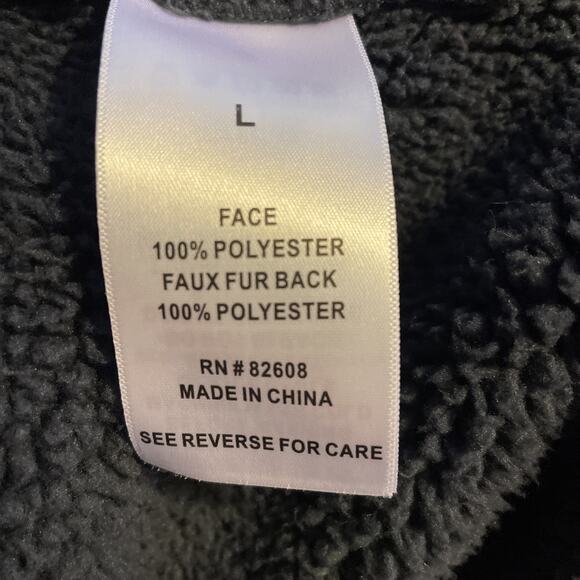 Rugged Elements Men’s Size Large Blue Lumberjack Shirt Jacket Fleece Lined-EUC - Picture 11 of 12